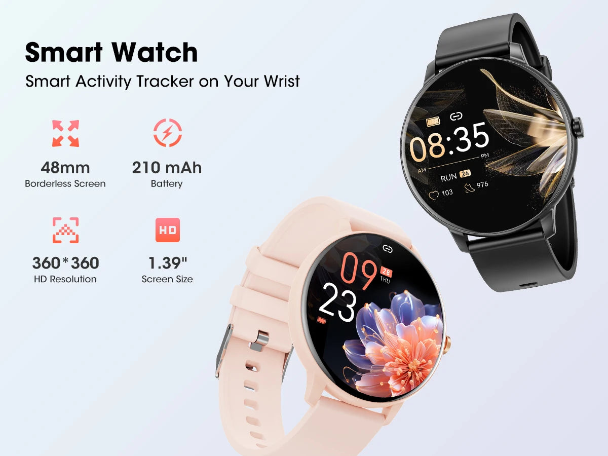 Smartwatch Bluetooth Call 1.39 Touch Screen Waterproof Fitness