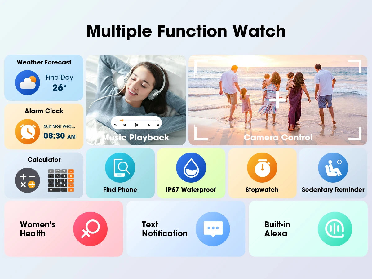 Smartwatch Bluetooth Call 1.39 Touch Screen Waterproof Fitness