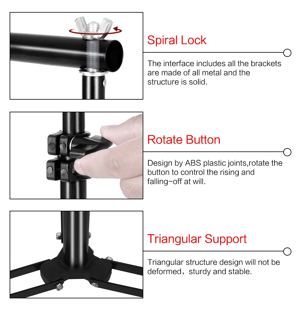 Background Support + Photo Studio Set Equipment Photography