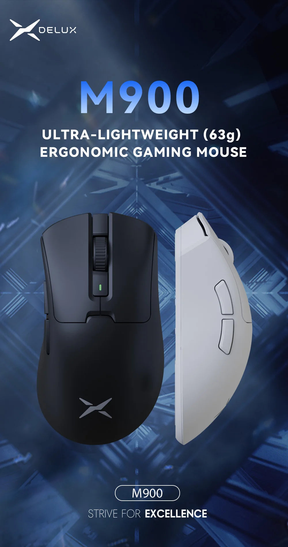 M900 Gaming Mouse Ergonomic PAW3311