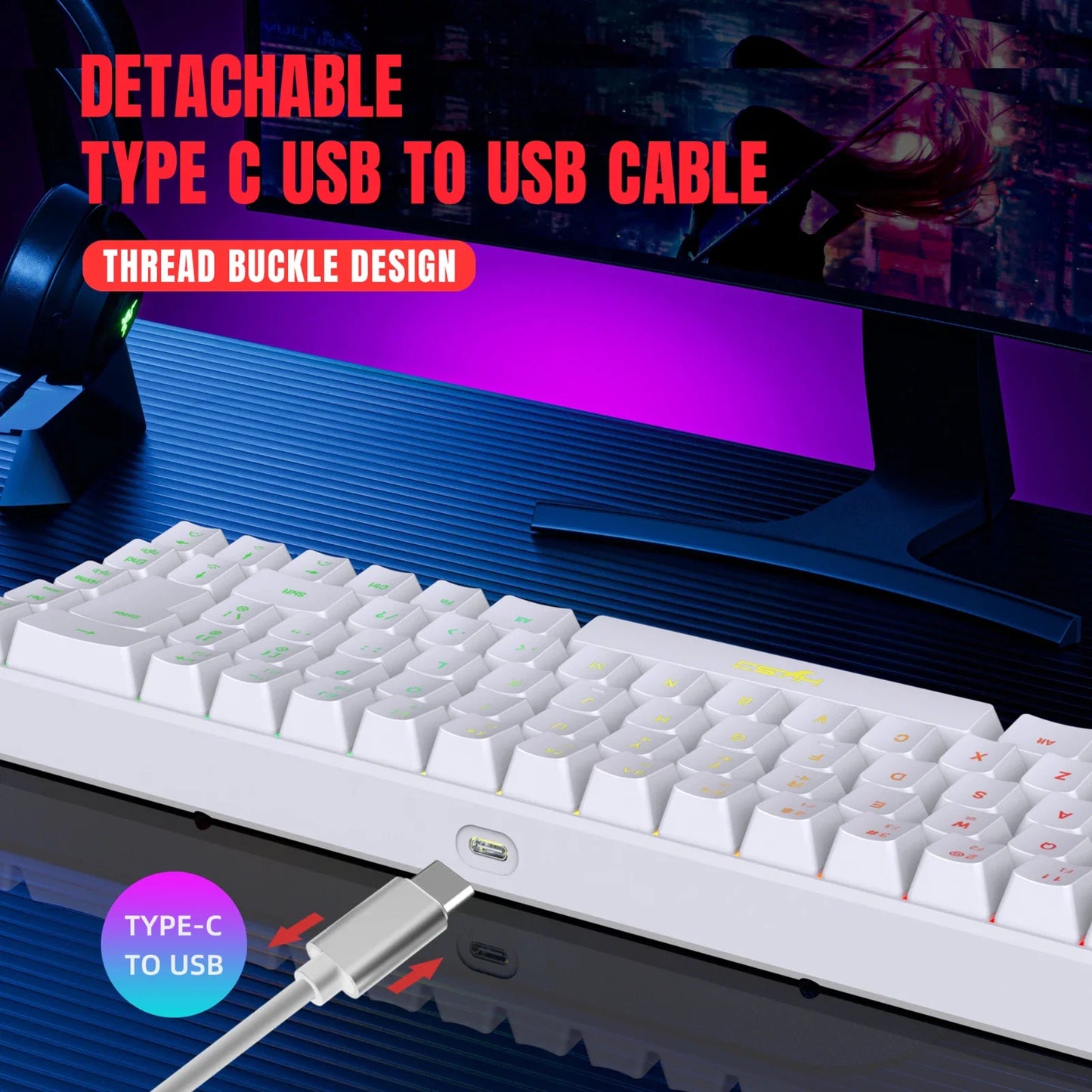 K68 RGB Streamer Mini Gaming Keyboard 19-Key