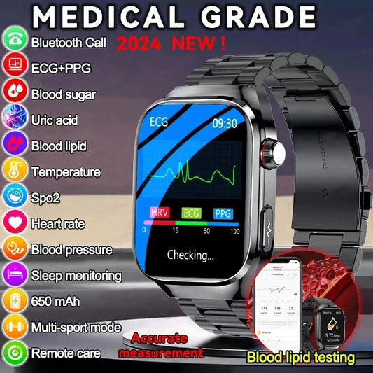 Smart Watch Blood Sugar ECG+PPG  Blood Pressure Bluetooth Call Sports for Xiaomi Health Watch