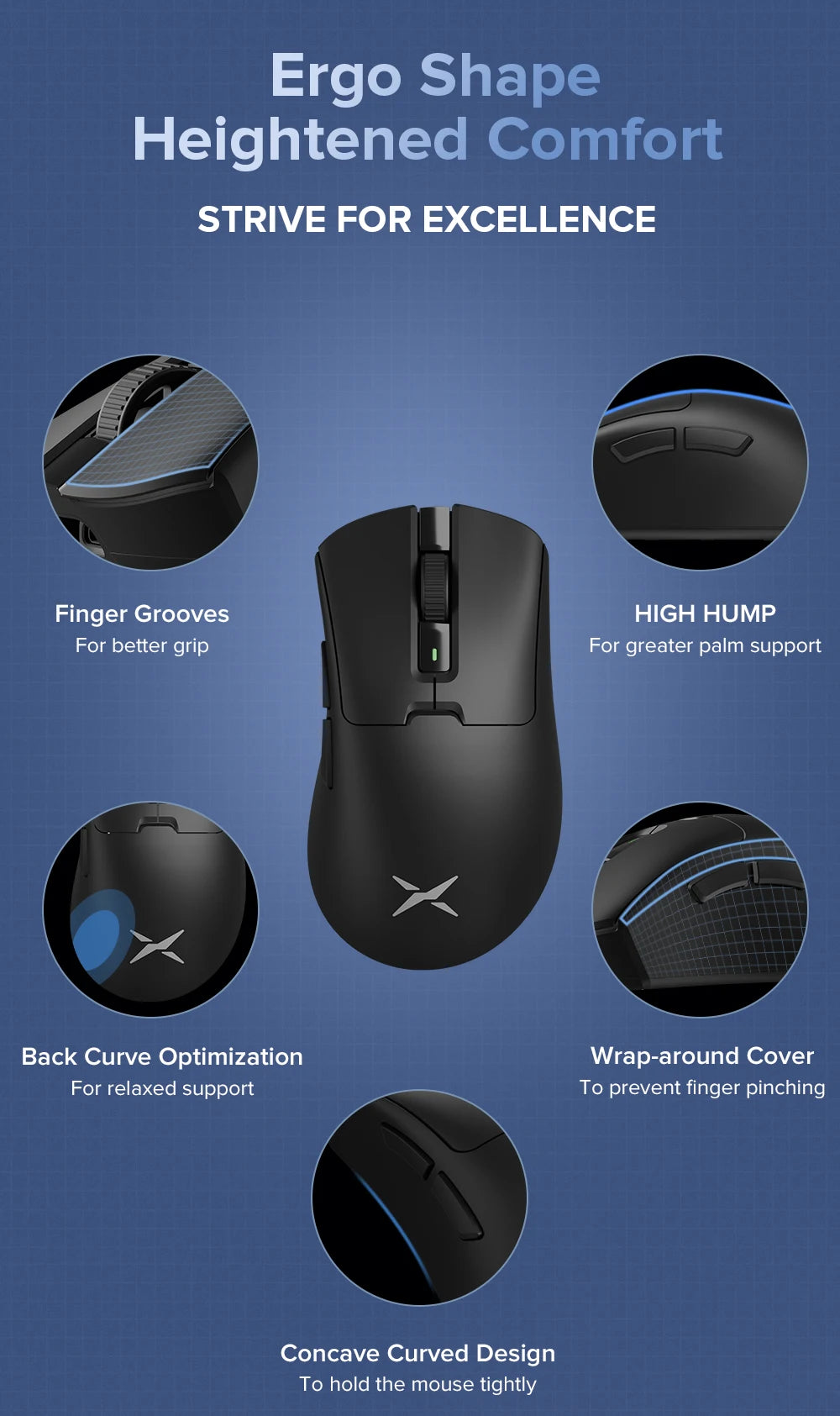 M900 Gaming Mouse Ergonomic PAW3311