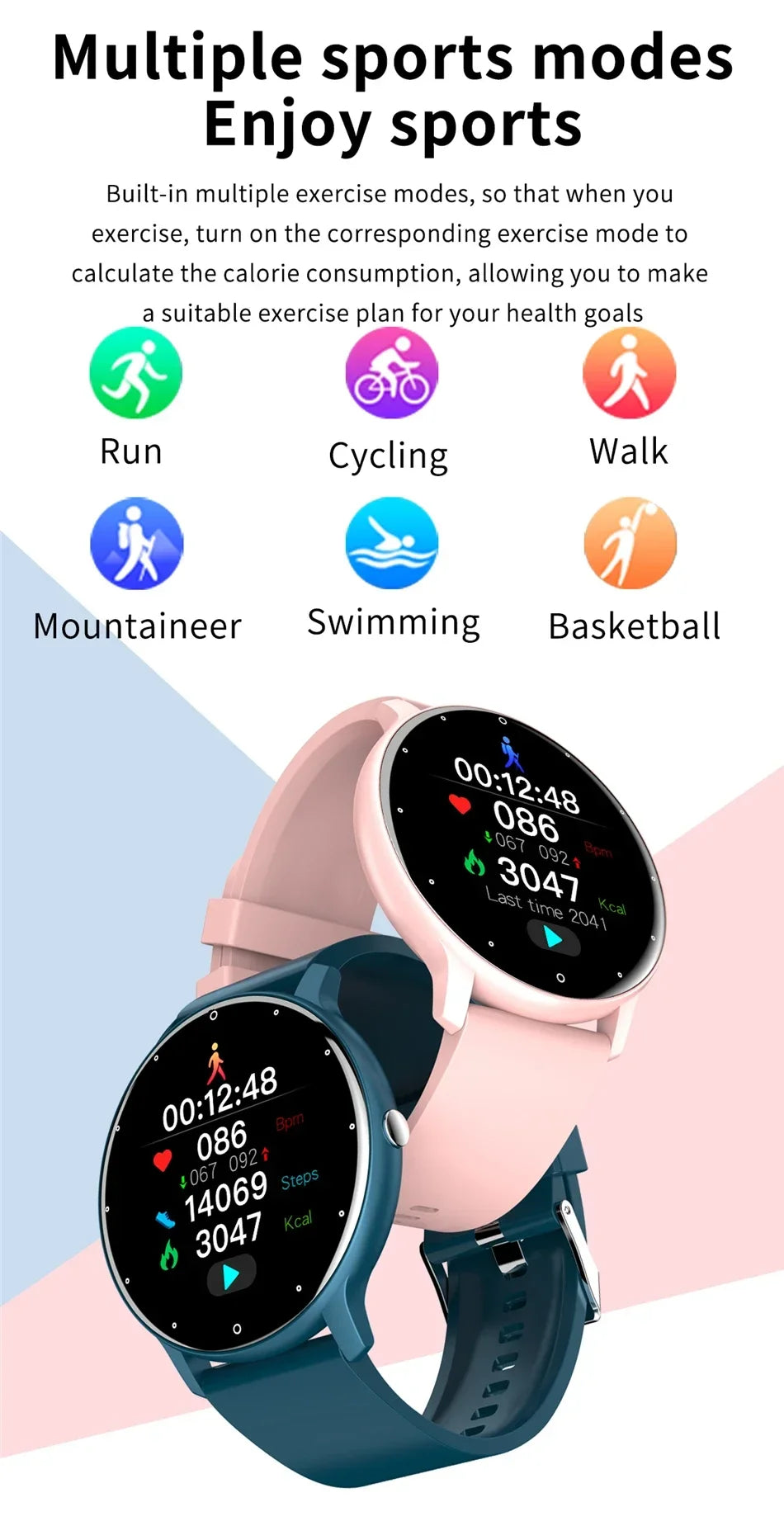 Smart Watch Full Touch Screen Sport Fitness