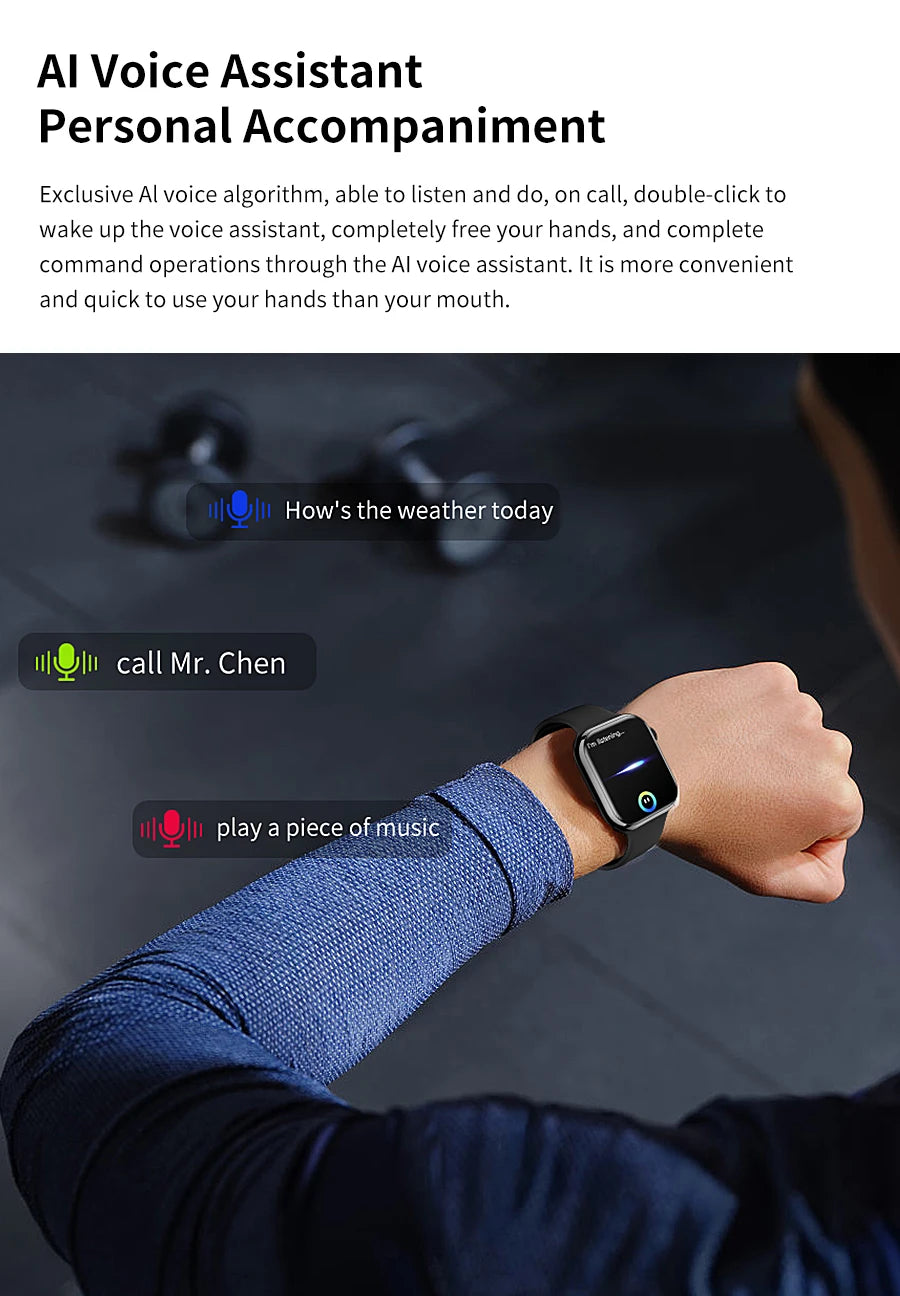 Smart Watch Wireless Charging Smartwatch Bluetooth Calls Men Women Watches Fitness Bracelet Custom Watch Face