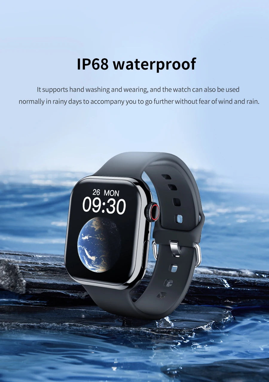 Smart Watch Wireless Charging Smartwatch Bluetooth Calls Men Women Watches Fitness Bracelet Custom Watch Face