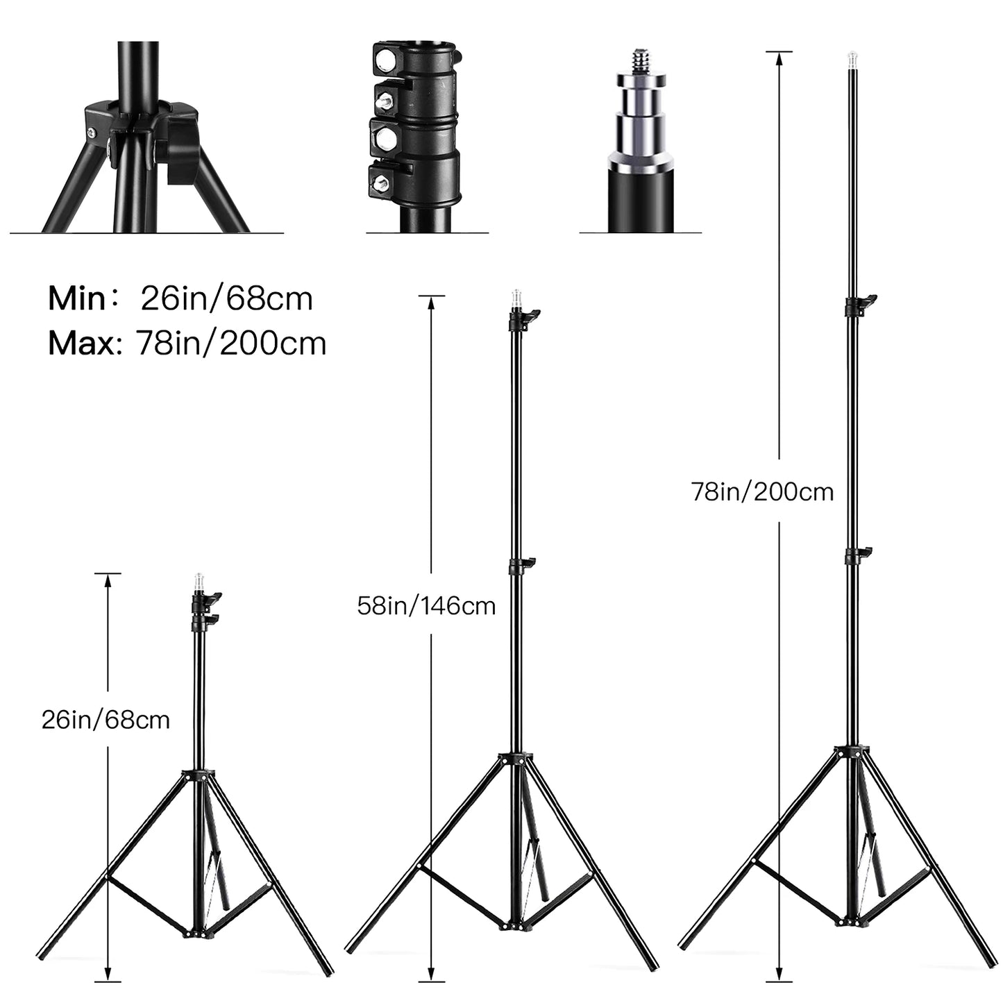 Kit Softbox Lighting Set with 85W 2800K-5700K LED Light