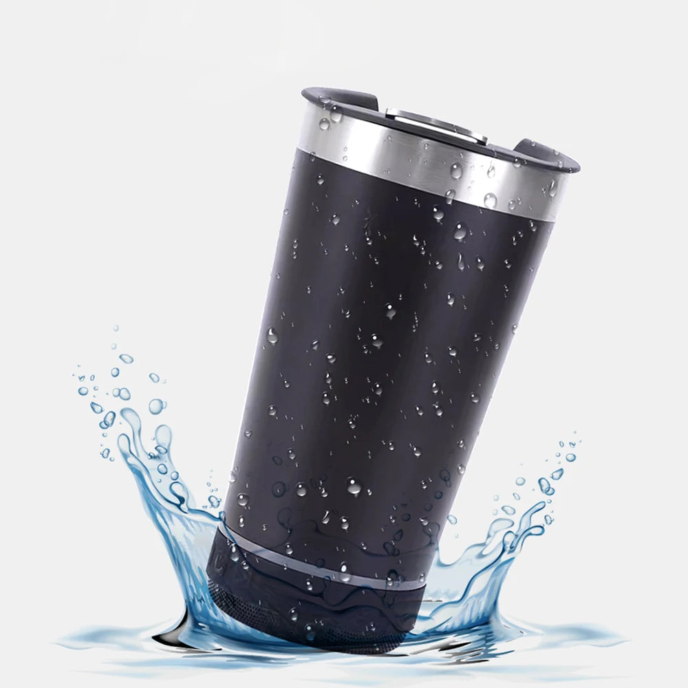 Portable Music Cup with Stainless Steel Bottle Opener Wireless Bluetooth Audio Speaker