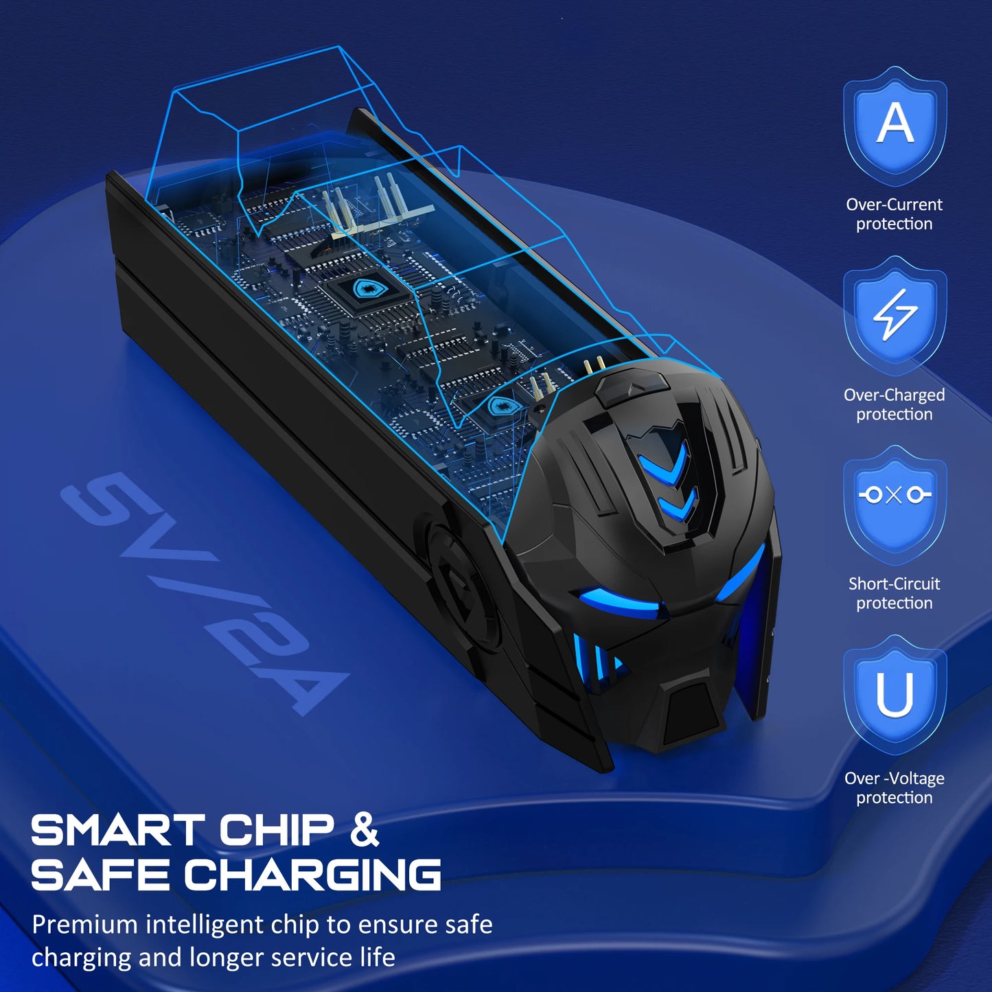 Dual Fast Charger for PS5 Wireless Controller Stand for Sony PlayStation 5