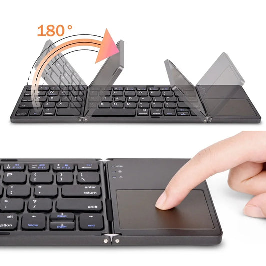 Folding Keyboard Bluetooth Keyboard With Touchpad