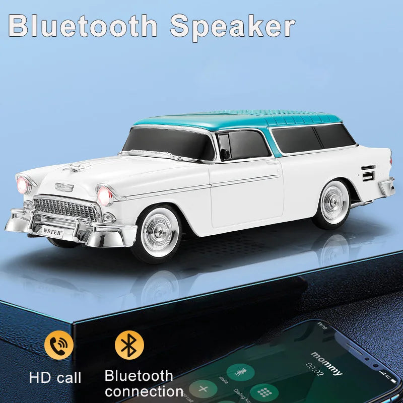 Wireless Bluetooth Speaker for PC Classic Car Shaped HIFI Boombox