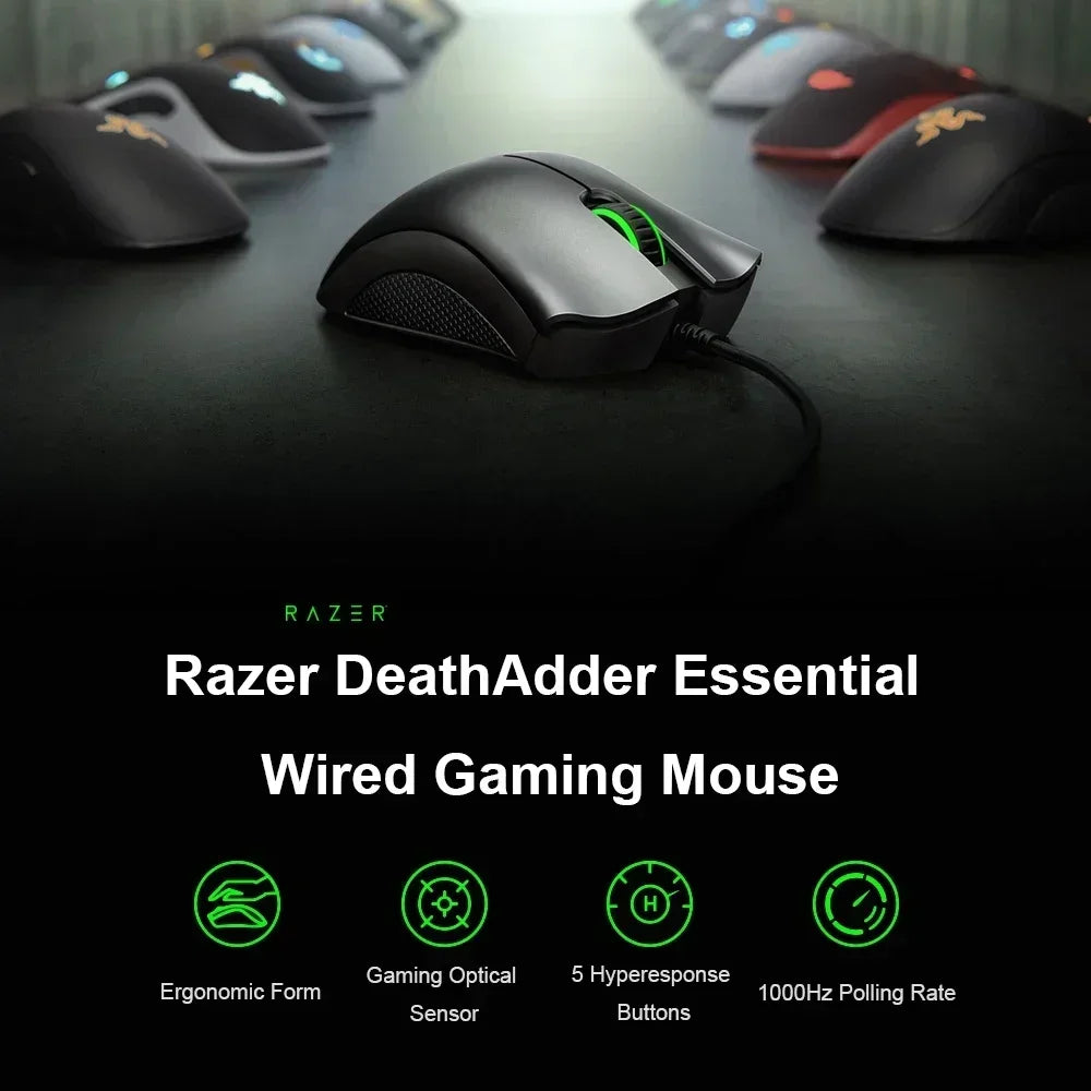 Original Razer DeathAdder Essential Wired Gaming Mouse