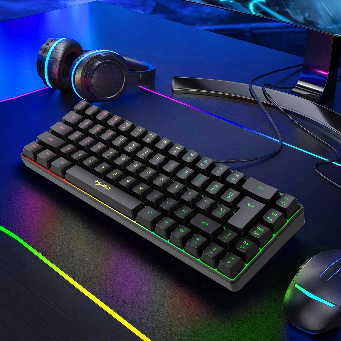 K68 RGB Streamer Mini Gaming Keyboard 19-Key