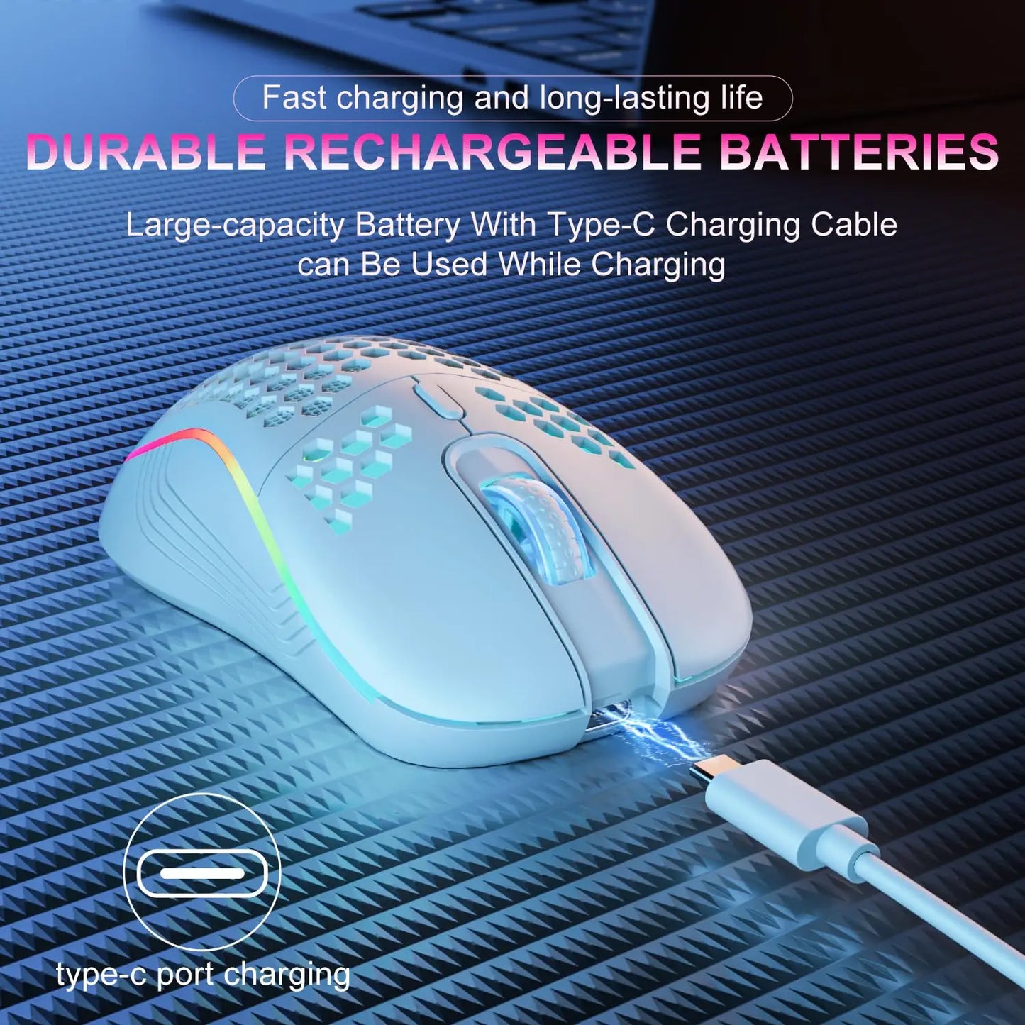 Mouse RGB Lighting Charging 2.4G Wireless Gaming