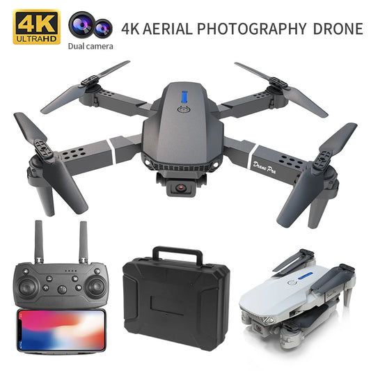 Pro Drone 4k Profesional HD 4k Rc Airplane Dual-Camera DWI D19/E88