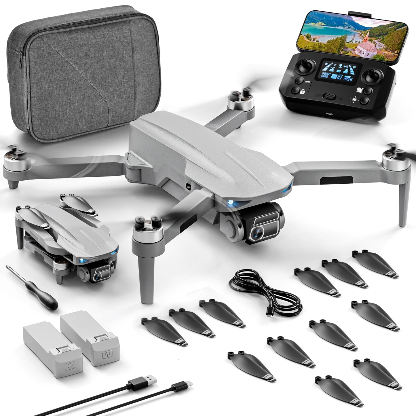 NBD Drone with Camera 4K, GPS Quadcopter, Motor 5GHz Transmission Auto Return Home