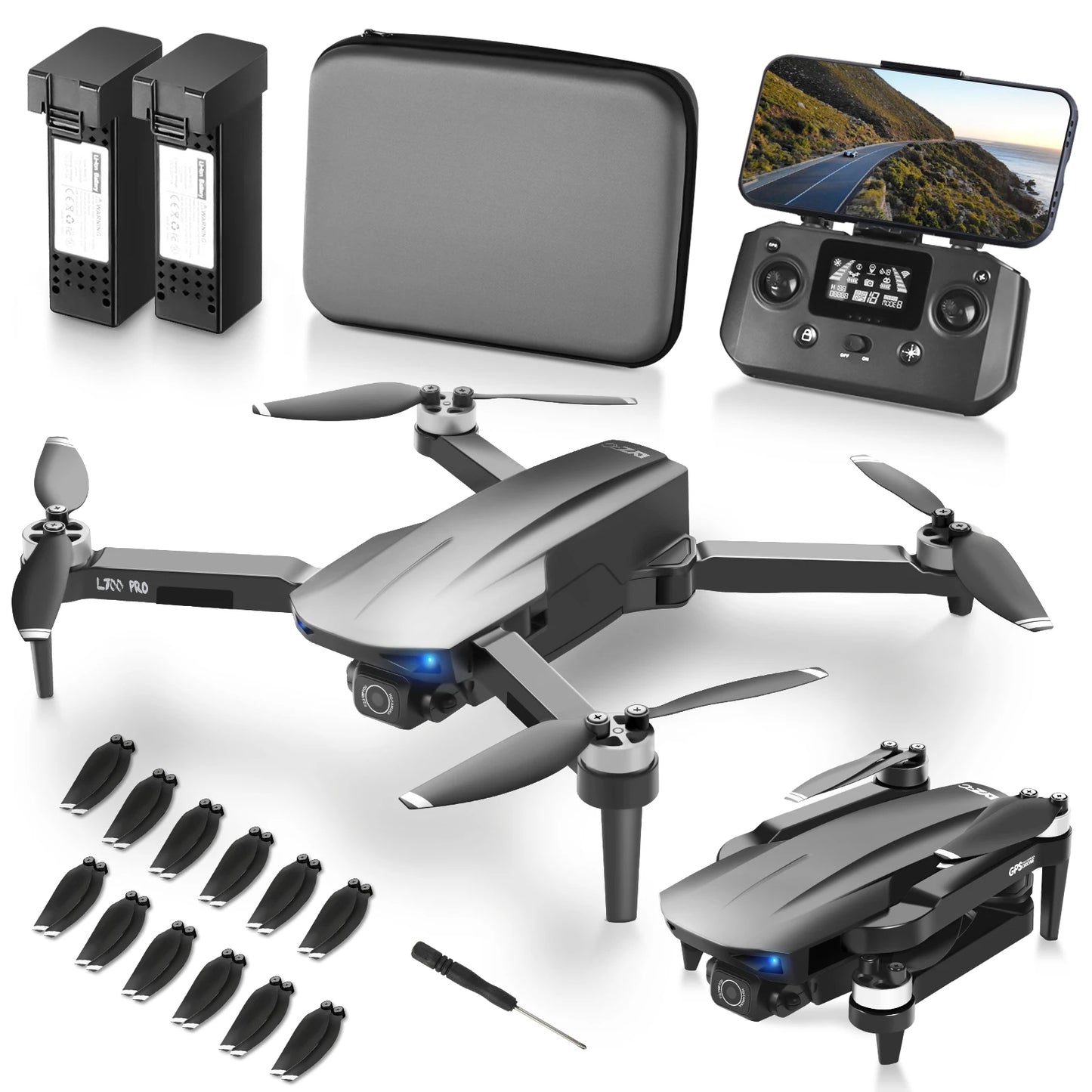 NBD Drone with Camera 4K, GPS Quadcopter, Motor 5GHz Transmission Auto Return Home