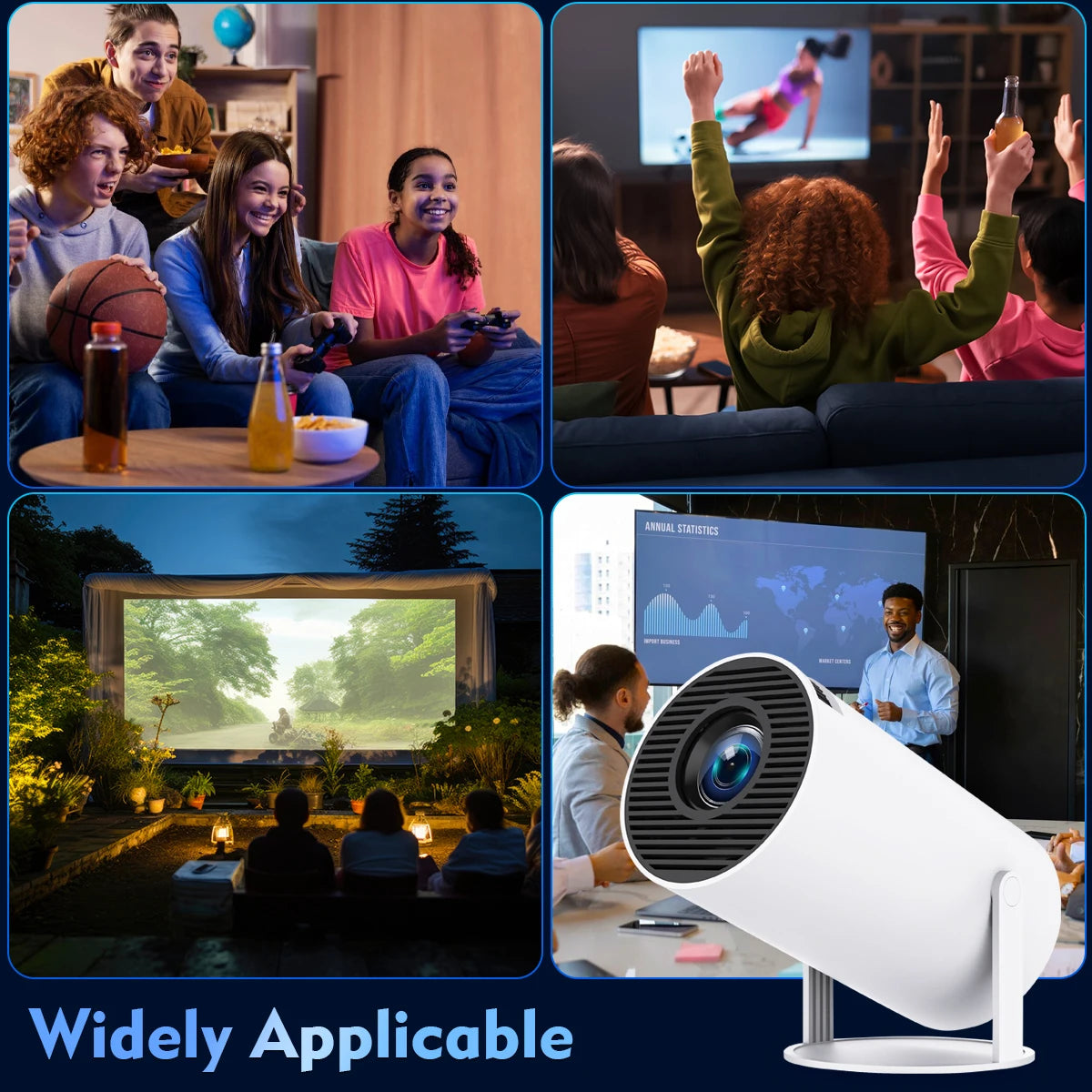 Projector 4k 1280 *720P Portable