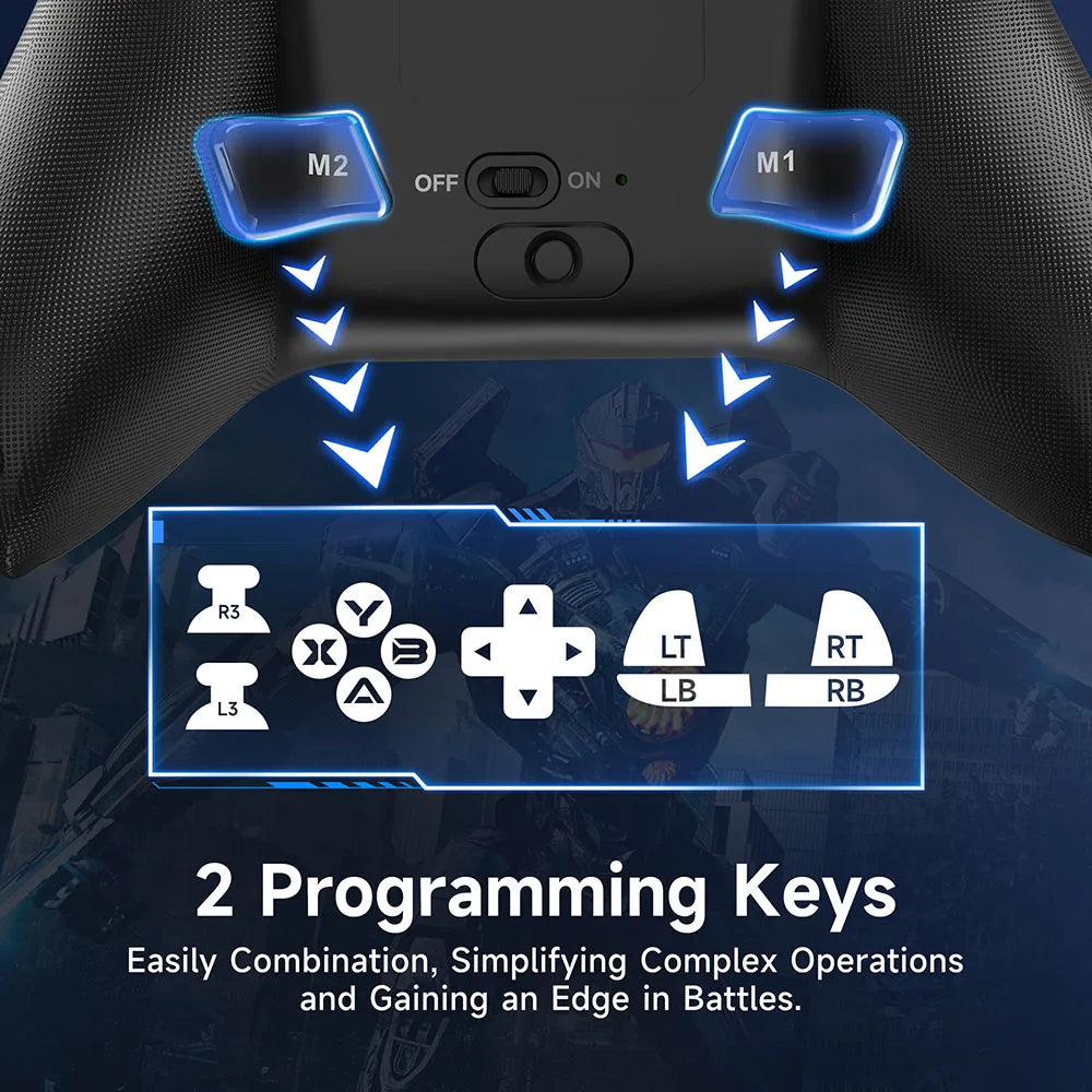 EasySMX X15 Wireless PC Gamepad, Bluetooth Joystick Controller