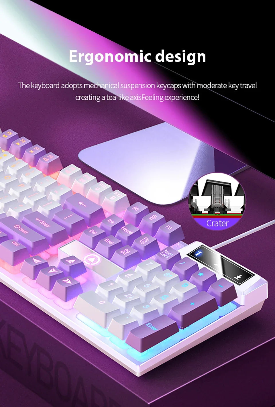 Keyboard Mechanical K500 Wired Gaming