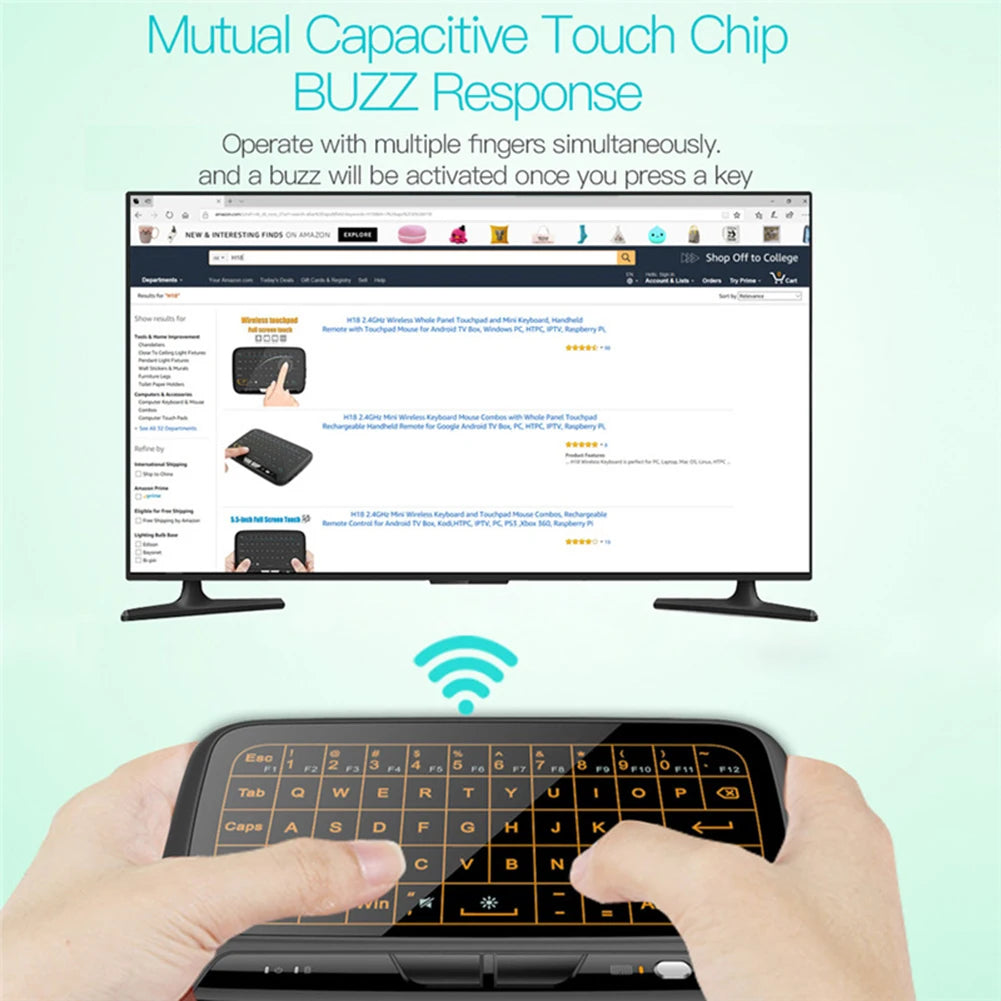 Mini Full Touch Screen 2.4GHz Air Mouse Touchpad