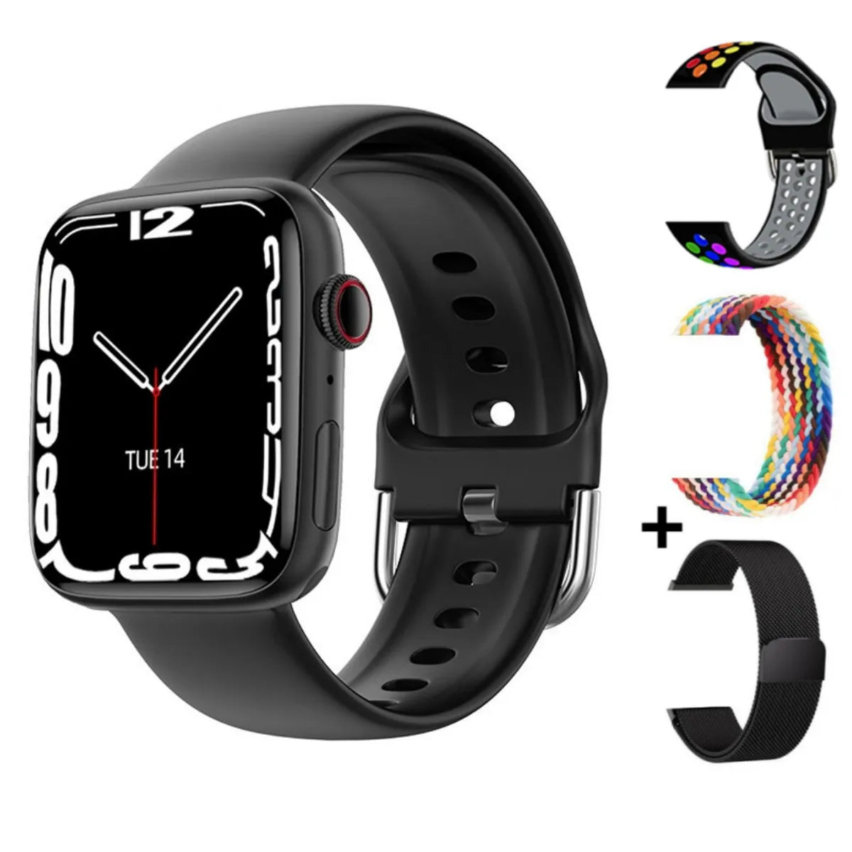 Smart Watch Wireless Charging Smartwatch Bluetooth Calls Men Women Watches Fitness Bracelet Custom Watch Face