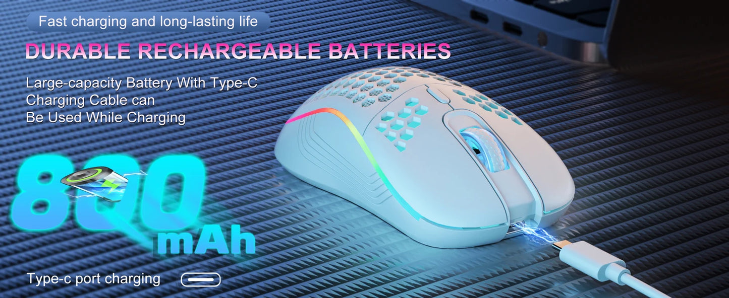 Mouse RGB Lighting Charging 2.4G Wireless Gaming