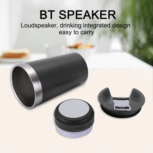 Portable Music Cup with Stainless Steel Bottle Opener Wireless Bluetooth Audio Speaker