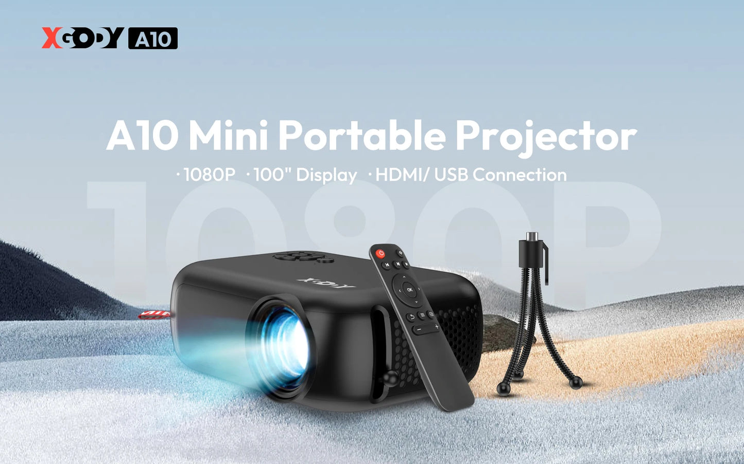 Mini Projector LED Home 1080P HD Movie